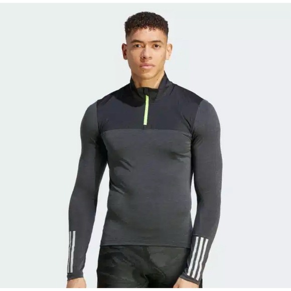 Adidas The Gravel‎ Cycling Long Sleeve Jersey Black Gray HY6192 Men's Size Small - Picture 1 of 11